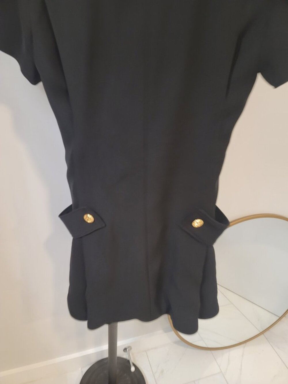Louis Vuitton Uniforms Dress Women's 36 US 2 S Black Zip Sleeveless Authentic - Picture 2 of 12